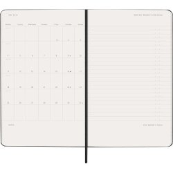 Moleskine 2026 Large Pro Hard Uge Vertikal Sort 