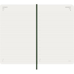 Moleskine 2026 Large Soft Dag Myrtle Green