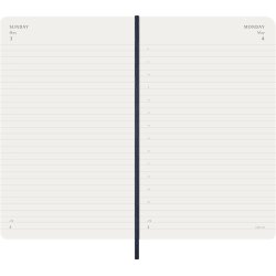 Moleskine 2026 Large Soft Dag Sapphire Blue