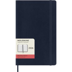 Moleskine 2026 Large Soft Dag Sapphire Blue