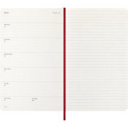 Moleskine 2026 Large Soft Week Note Rd