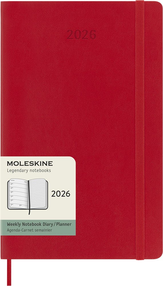 Moleskine 2026 Large Soft Week Note Rd