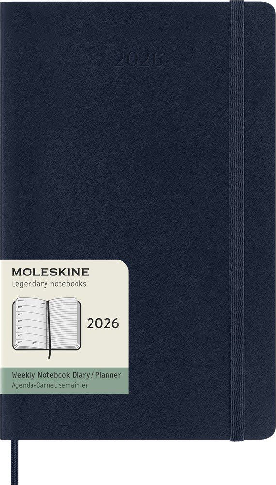 Moleskine 2026 Large Soft Week Note Sapphire Blue