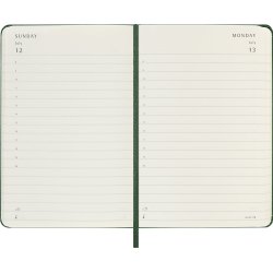 Moleskine 2026 Pocket Hard Dag Myrtle Green