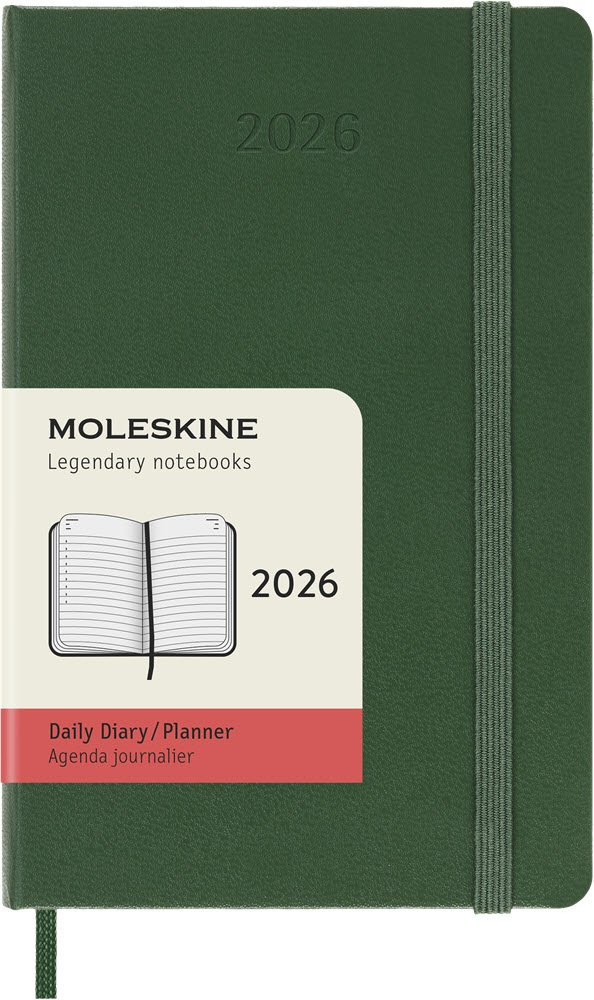 Moleskine 2026 Pocket Hard Dag Myrtle Green