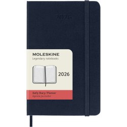 Moleskine 2026 Pocket Hard Dag Sapphire Blue