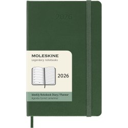 Moleskine 2026 Pocket Hard Week Note Myrtle Green