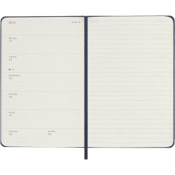 Moleskine 2026 Pocket Hard Week Note Sapphire Blue