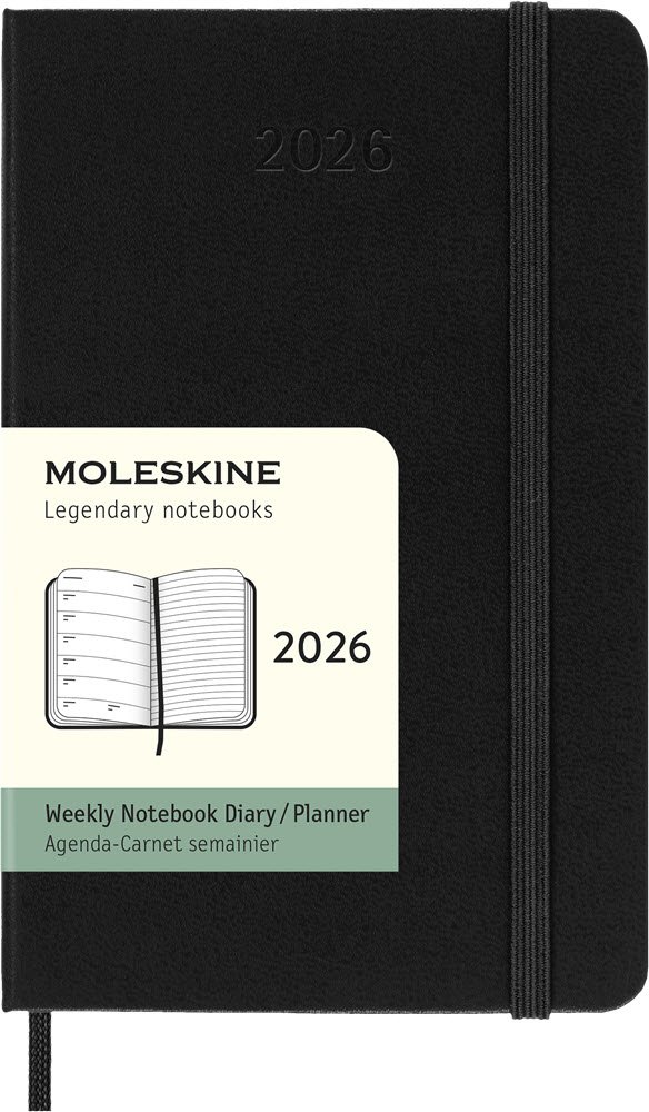 Moleskine 2026 Pocket Hard Week Note Sort