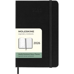 Moleskine 2026 Pocket Hard Week Note Sort