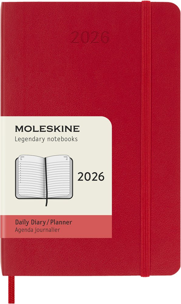 Moleskine 2026 Pocket Soft Dag Rd