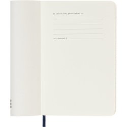 Moleskine 2026 Pocket Soft Dag Sapphire Blue