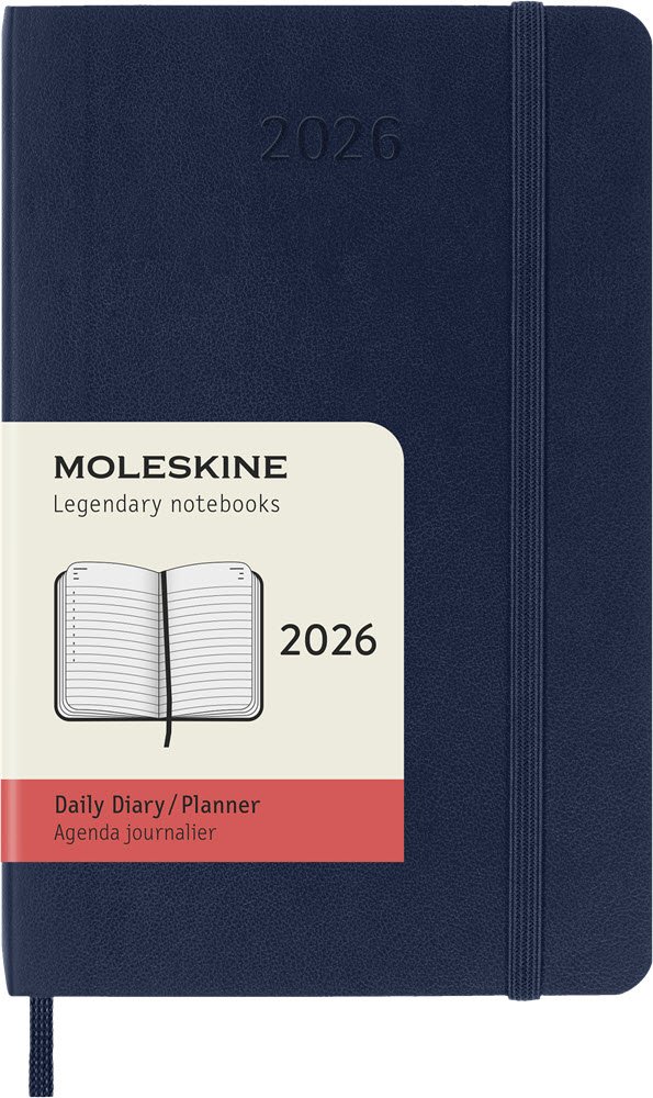Moleskine 2026 Pocket Soft Dag Sapphire Blue
