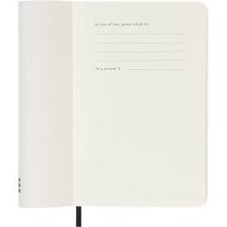 Moleskine 2026 Pocket Soft Uge Horizontal Sort