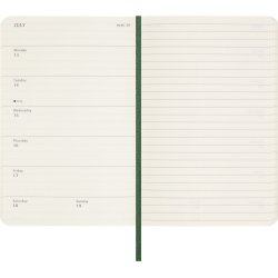 Moleskine 2026 Pocket Soft Week Note Myrtle Green