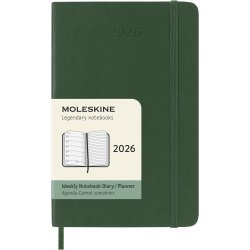Moleskine 2026 Pocket Soft Week Note Myrtle Green