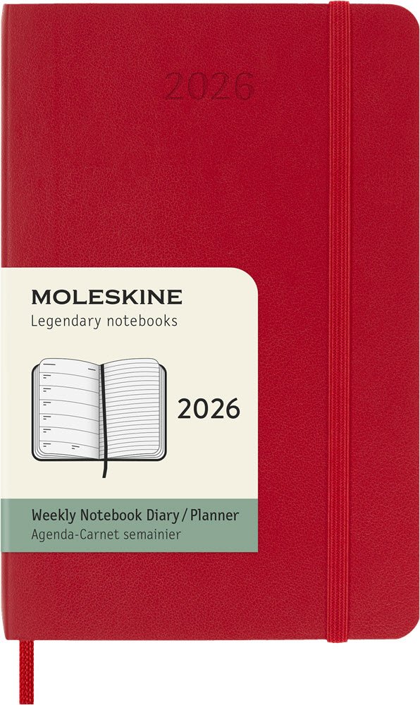Moleskine 2026 Pocket Soft Week Note Rd