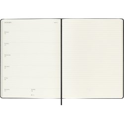Moleskine 2026 XL Hard Week Note Sort