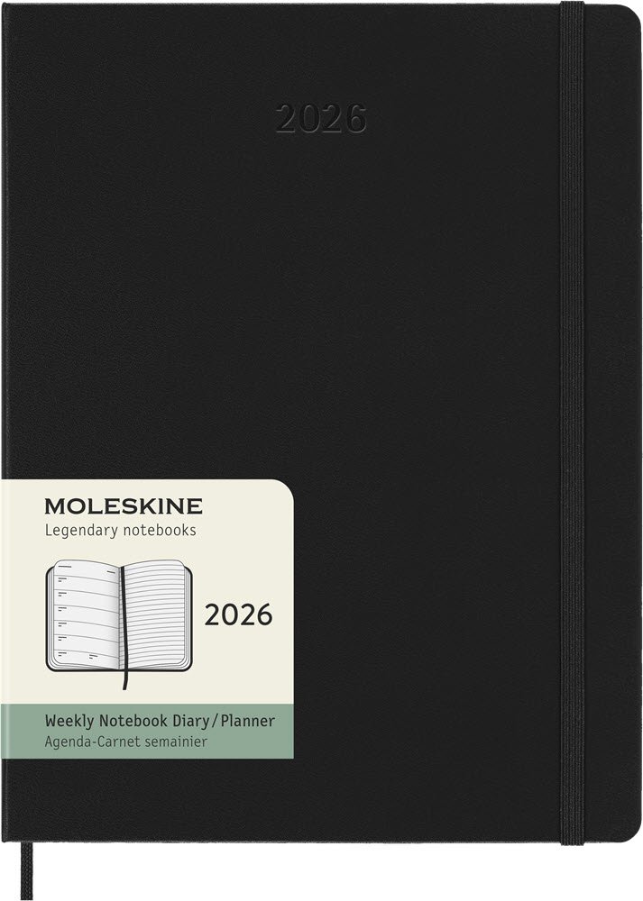 Moleskine 2026 XL Hard Week Note Sort