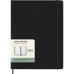 Moleskine 2026 XL Hard Week Note Sort