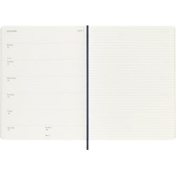 Moleskine 2026 XL Soft Week Note Sapphire Blue
