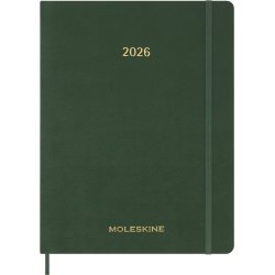 Moleskine 2026 XXL 15 mdr. Soft Uge Planner Vertikal Myrtle Green