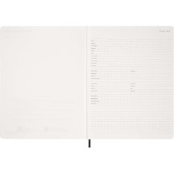 Moleskine 2026 XXL 15 mdr. Soft Uge Planner Vertikal Sort