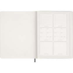 Moleskine 2026 XXL 15 mdr. Soft Uge Planner Vertikal Sort