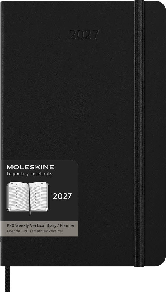 Moleskine 2027 Large Hard Pro uge Vertical sort 