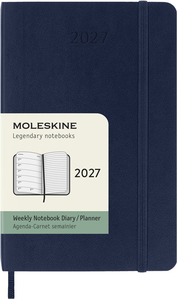 Moleskine 2027 Pocket Soft Week Note Sapphire Blue