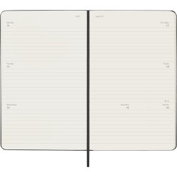 Moleskine 25/26 Large hard 18m uge Horizontal sort