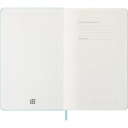 Moleskine 25/26 Large hard 18m weeknote Aquamarine