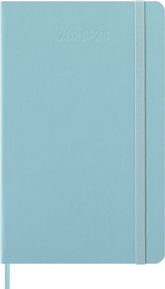 Moleskine 25/26 Large hard 18m weeknote Aquamarine