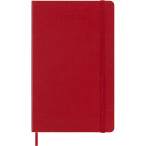 Moleskine 25/26 Large hard 18m weeknote Rd