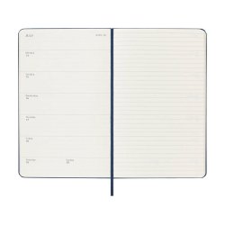 Moleskine 25/26 Large hard 18m weeknote Sapphire Blue