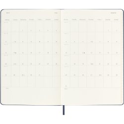 Moleskine 25/26 Large hard 18m weeknote Sapphire Blue