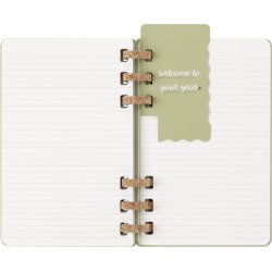 Moleskine 25/26 Large hard Planner spiral academic Kiwi Grren