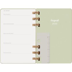 Moleskine 25/26 Large hard Planner spiral academic Kiwi Grren
