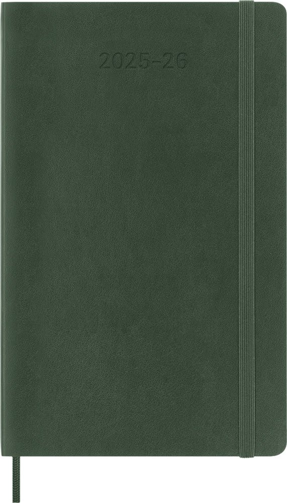 Moleskine 25/26 Large soft 18m weeknote Myrtle Green