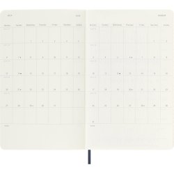 Moleskine 25/26 Large soft 18m weeknote Sapphire Blue