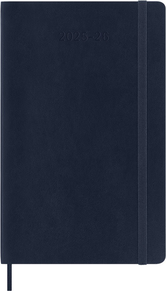 Moleskine 25/26 Large soft 18m weeknote Sapphire Blue