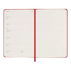 Moleskine 25/26 Pocket hard 18m weeknote Rd
