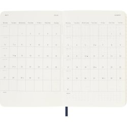 Moleskine 25/26 Pocket soft 18m weeknote Sapphire Blue