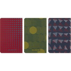Moleskine Cahier Pocket Linjeret 3 stk ass motiver