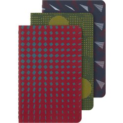 Moleskine Cahier Pocket Linjeret 3 stk ass motiver