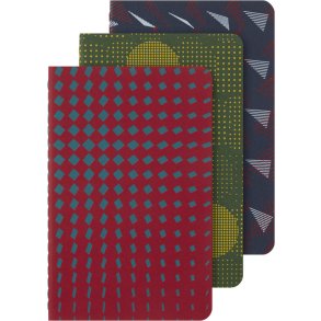 Moleskine Cahier Pocket Linjeret 3 stk ass motiver