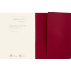 Moleskine Cahier XL Linjeret 3 stk ass motiver