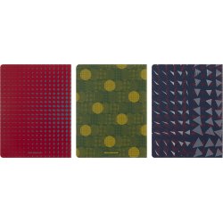 Moleskine Cahier XL Linjeret 3 stk ass motiver