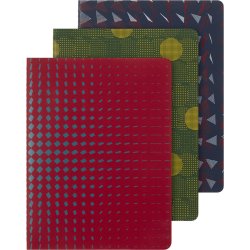 Moleskine Cahier XL Linjeret 3 stk ass motiver