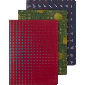 Moleskine Cahier XL Linjeret 3 stk ass motiver